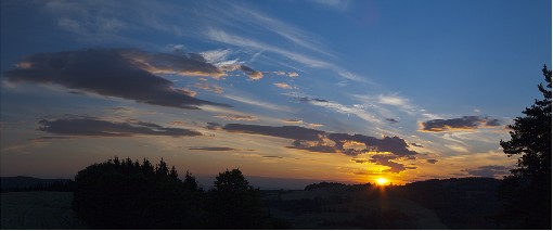 Sunset 3 - Hukvaldy, Beskydy Mts., 28th June 2008, Czech rep.