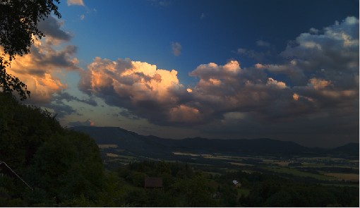 Sunset Clouds 2 - Ondrejnik ridge, Beskydy Mts., Czech rep., 27.7.2007