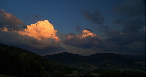 Sunset Clouds 1 - Ondrejnik ridge, Beskydy Mts., Czech rep., 27th July 2007