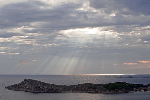 UV rays - Telendos Isl., Greece, Jun 2010