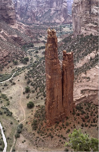 Spider Rock - Canyon de Chelly, Arizona, USA, 7.8.1992