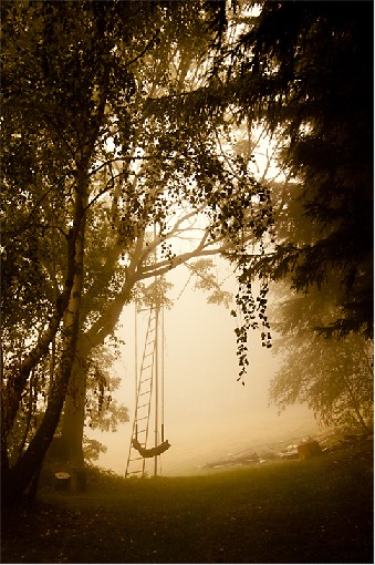 The Swing - Myslik, Beskydy, Czech republicAugust 2014